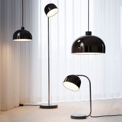 Normann Copenhagen Grant Gulvlampe - Sort