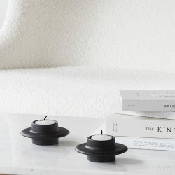 Normann Copenhagen Heima Fyrfadsstage - Sort