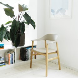 Normann Copenhagen Herit Stol Med Armln - Eg - Sand