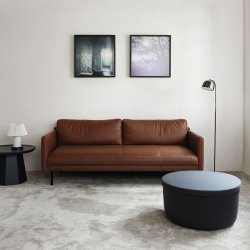 Normann Copenhagen Hide Opbevaringspuf Large - Stl Bl