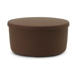 Normann Copenhagen Hide Opbevaringspuf Large - Brun