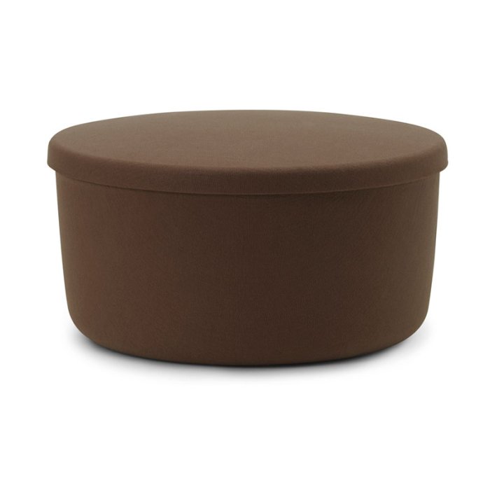 Normann Copenhagen Hide Opbevaringspuf Large - Brun