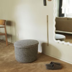 Normann Copenhagen Hide Opbevaringspuf Small - Gr