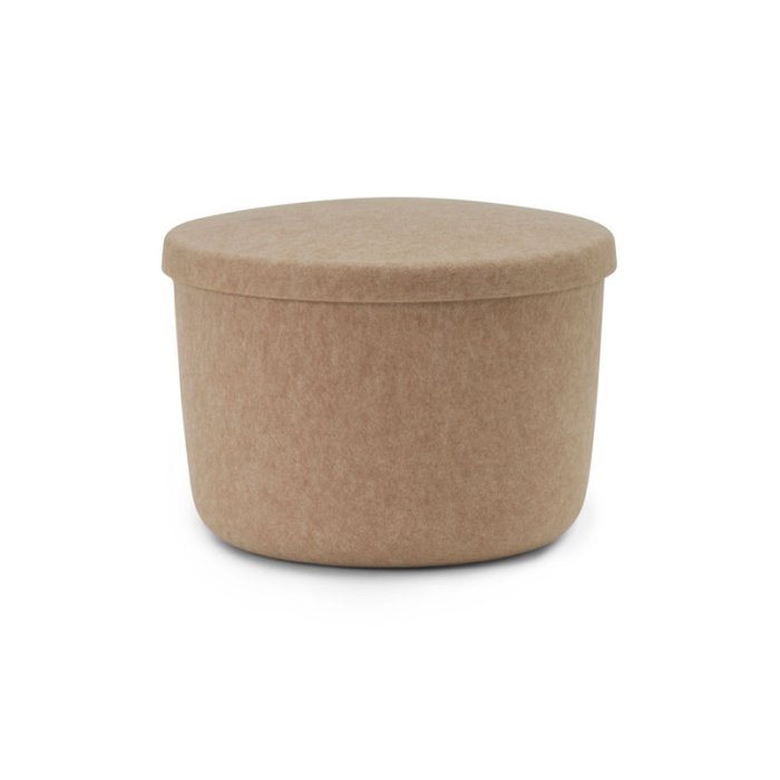 Normann Copenhagen Hide Opbevaringspuf Small - Sand