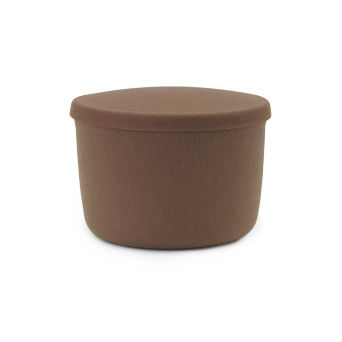 Normann Copenhagen Hide Opbevaringspuf Small - Brun