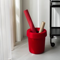 Normann Copenhagen Hide Papirkurv Pang R�d