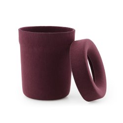 Normann Copenhagen Hide Papirkurv Burgundy