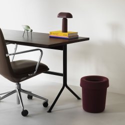 Normann Copenhagen Hide Papirkurv Burgundy