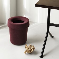 Normann Copenhagen Hide Papirkurv Burgundy