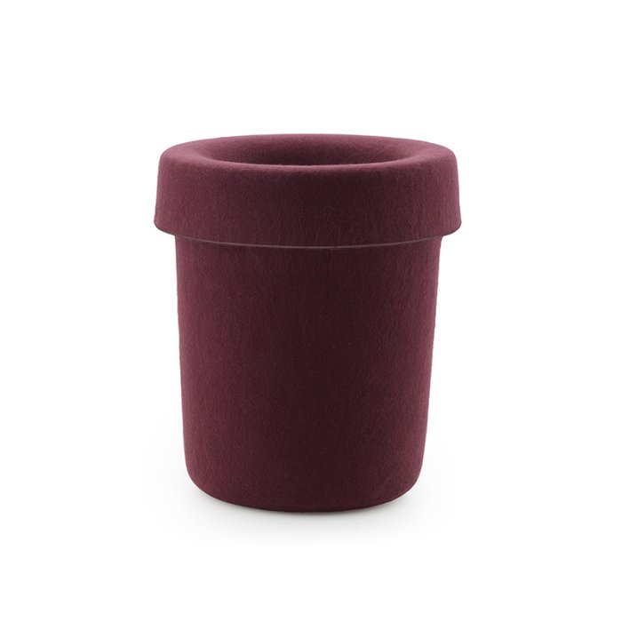 Normann Copenhagen Hide Papirkurv Burgundy
