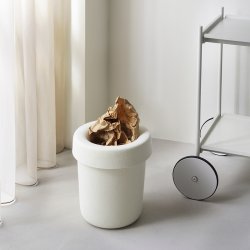 Normann Copenhagen Hide Papirkurv Creme