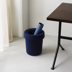 Normann Copenhagen Hide Papirkurv M�rkebl�