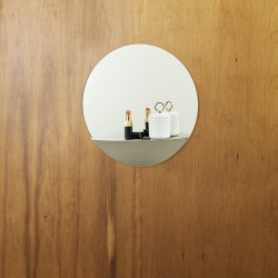 Normann Copenhagen Horizon Spejl Rund  34 cm - Rustfrit Stl