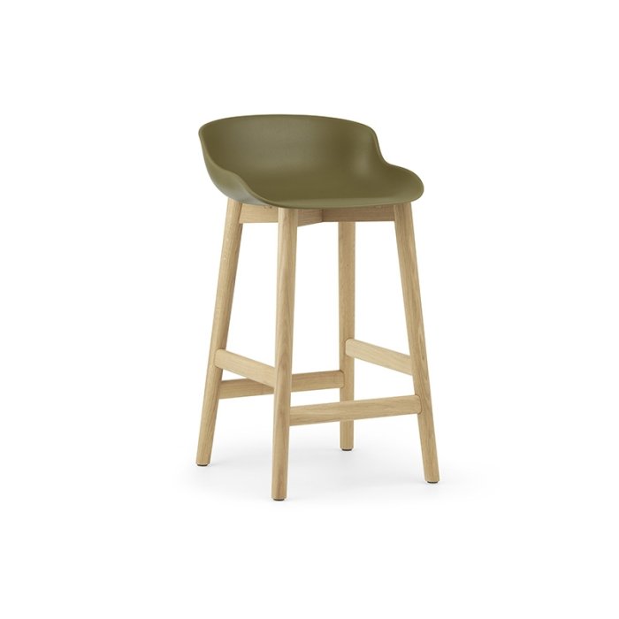 Normann Copenhagen Hyg Barstol 65 cm - Eg/Oliven