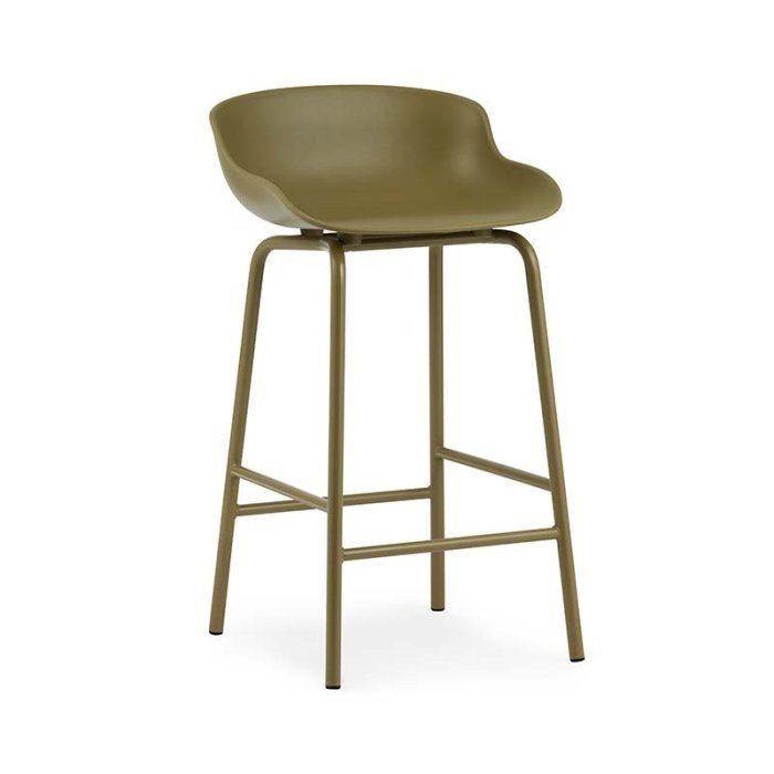 Normann Copenhagen Hyg Barstol - 65 cm - Stl - Oliven