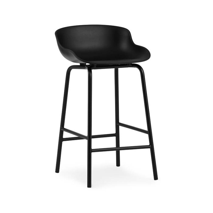 Normann Copenhagen Hyg Barstol - 65 cm - Stl - Sort