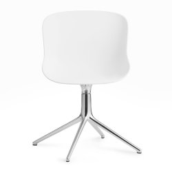 Normann Copenhagen Hyg Drejestol - Alu - Hvid