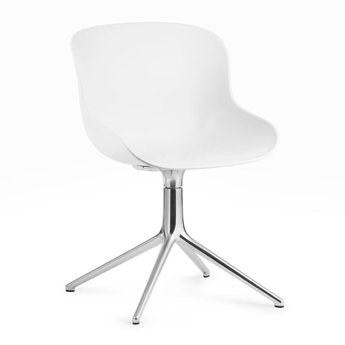 Normann Copenhagen Hyg Drejestol - Alu - Hvid