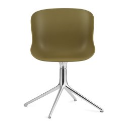 Normann Copenhagen Hyg Drejestol - Alu - Oliven