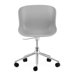 Normann Copenhagen Hyg Drejestol m. Hjul - Alu - Gr