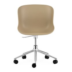 Normann Copenhagen Hyg Drejestol m. Hjul - Alu - Sand