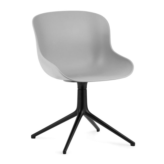 Normann Copenhagen Hyg Drejestol - Sort Alu - Gr