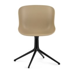 Normann Copenhagen Hyg Drejestol - Sort Alu - Sand