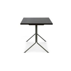 Normann Copenhagen Kip Skrivebord - Grt Stl/Mrkebrun