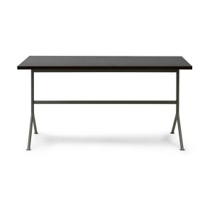 Normann Copenhagen Kip Skrivebord - Grt Stl/Mrkebrun