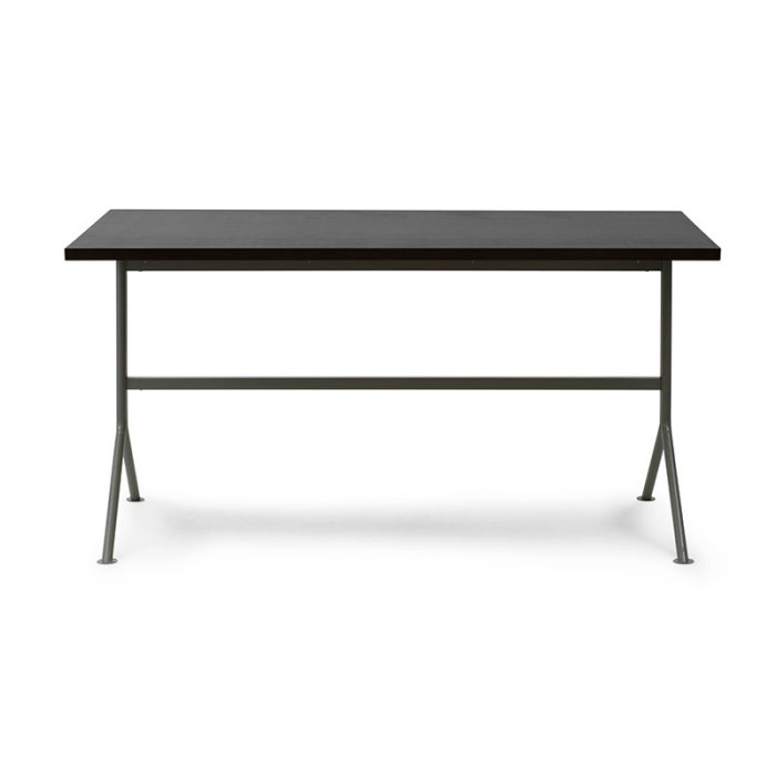 Normann Copenhagen Kip Skrivebord - Grt Stl/Mrkebrun