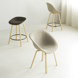 Normann Copenhagen Mat Barstol H65cm Bg/Sort - Hemp