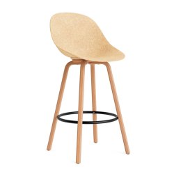 Normann Copenhagen Mat Barstol H75cm Bg/Sort - Hemp