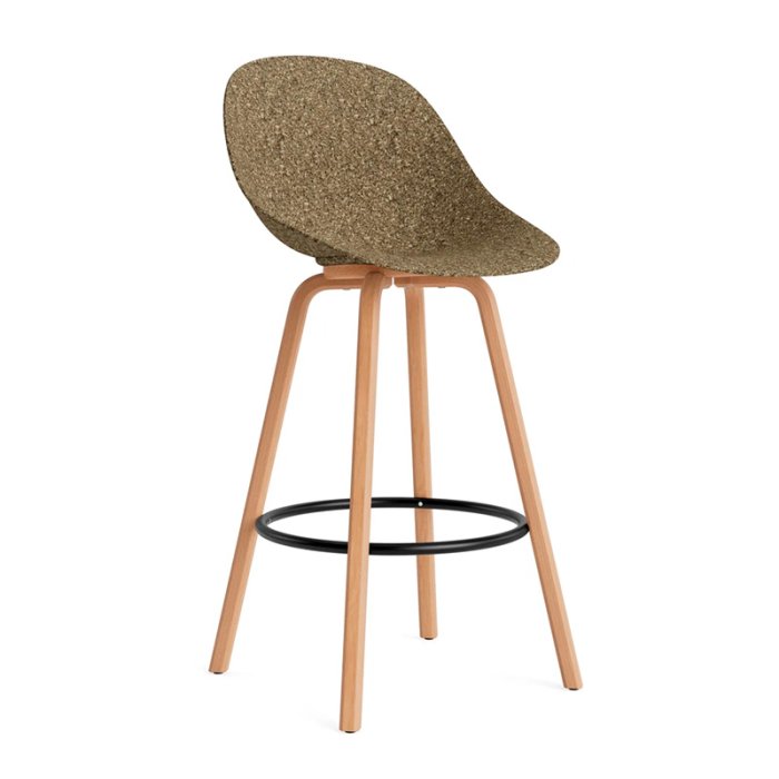 Normann Copenhagen Mat Barstol H75cm Bg/Sort - Seaweed