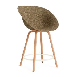 Normann Copenhagen Mat Barstol Armln H65cm Bg/Creme - Seaweed