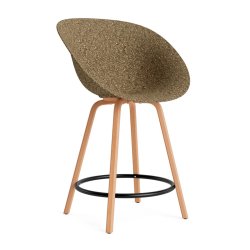 Normann Copenhagen Mat Barstol Armln H65cm Bg/Sort - Seaweed