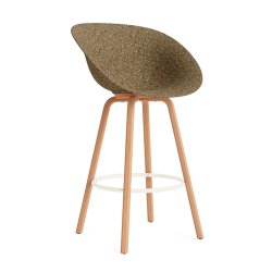 Normann Copenhagen Mat Barstol Armln H75cm Bg/Creme - Seaweed