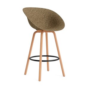 Normann Copenhagen Mat Barstol Armln H75cm Bg/Sort - Seaweed