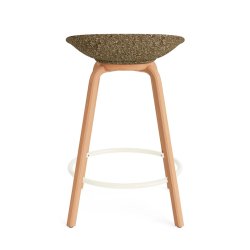 Normann Copenhagen Mat Barstol u/Rygln H65cm Bg/Creme - Seaweed