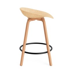 Normann Copenhagen Mat Barstol u/Rygln H65cm Bg/Sort - Hemp