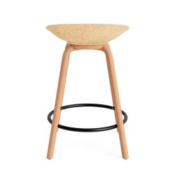 Normann Copenhagen Mat Barstol u/Rygln H65cm Bg/Sort - Hemp