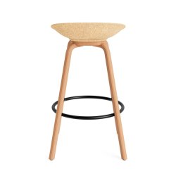 Normann Copenhagen Mat Barstol u/Rygln H75cm Bg/Sort - Hemp