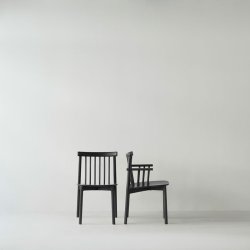 Normann Copenhagen Pind Armstol - Sort Bejdset Ask