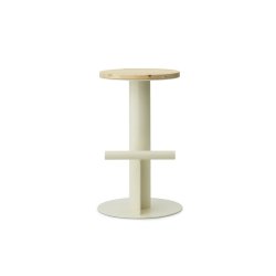Normann Copenhagen Pole Barstol 65 cm - Fyrretr/Sand