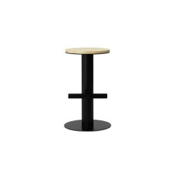 Normann Copenhagen Pole Barstol 65 cm - Fyrretr/Sort