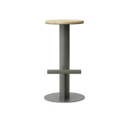 Normann Copenhagen Pole Barstol 75 cm - Fyrretr/Gr