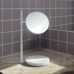 Normann Copenhagen Pose Spejl - Hvid Marmor