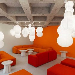 Normann Copenhagen Puff Lampeskrm Twist - Hvid