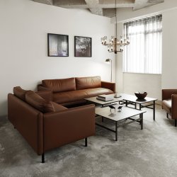 Normann Copenhagen Rar 3-pers. Sofa - Omaha Lder Cognac