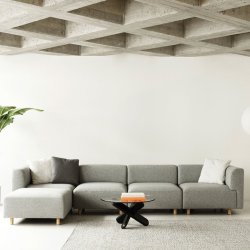 Normann Copenhagen Redo 3-pers. Sofa m. Puf - Hallingdal 130 Gr
