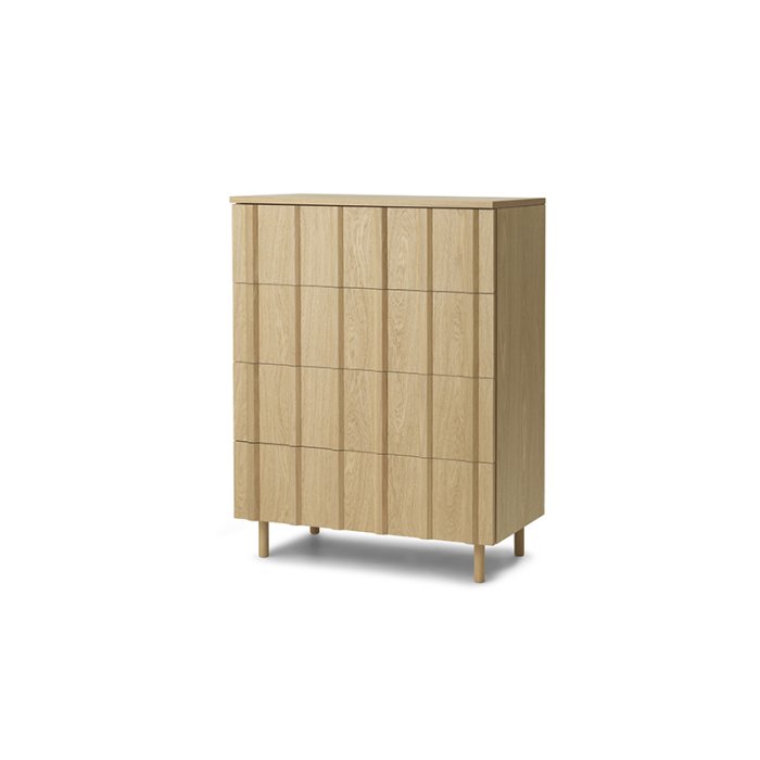 Normann Copenhagen Rib Kommode m/ 4 Skuffer Eg